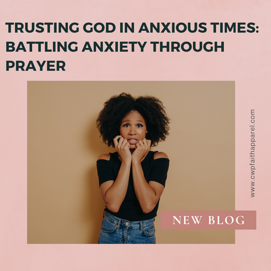 Christian women that deal with anxiety blog post