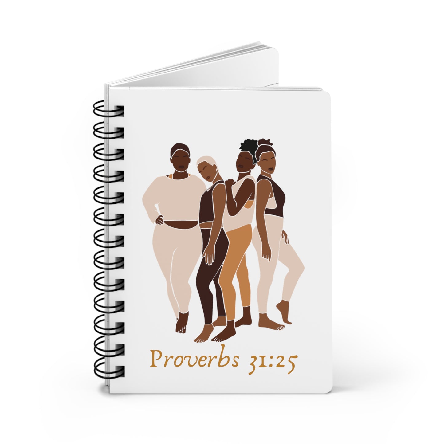 ✨📖 Proverbs 31:25 Women's Spiral Journal - Unveiling Strength & Grace Spiral Bound Journal