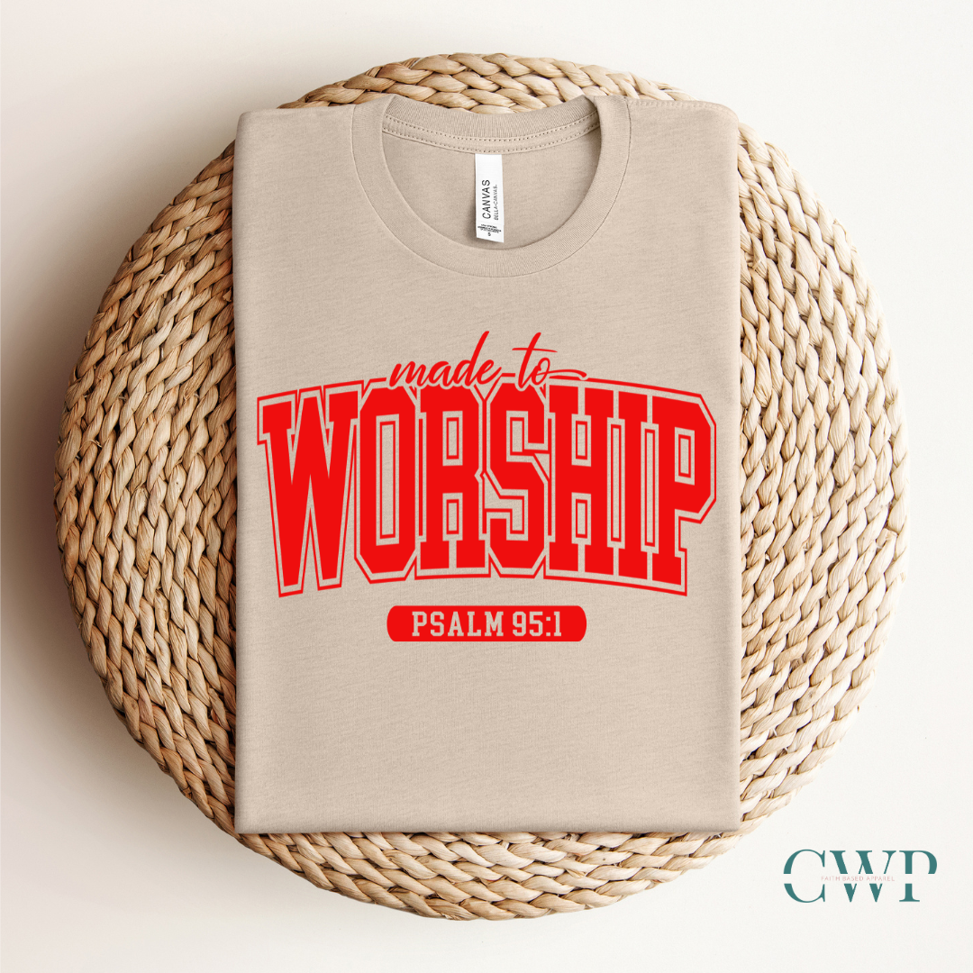 Made to Worship Psalms 95:1 T-Shirt