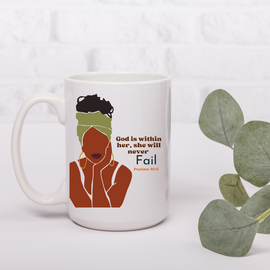 God will not fail mug
