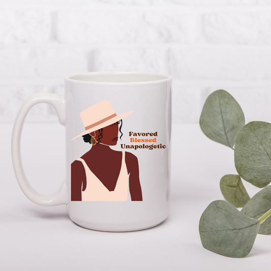 Favored.Blessed.Unapologetic Mug