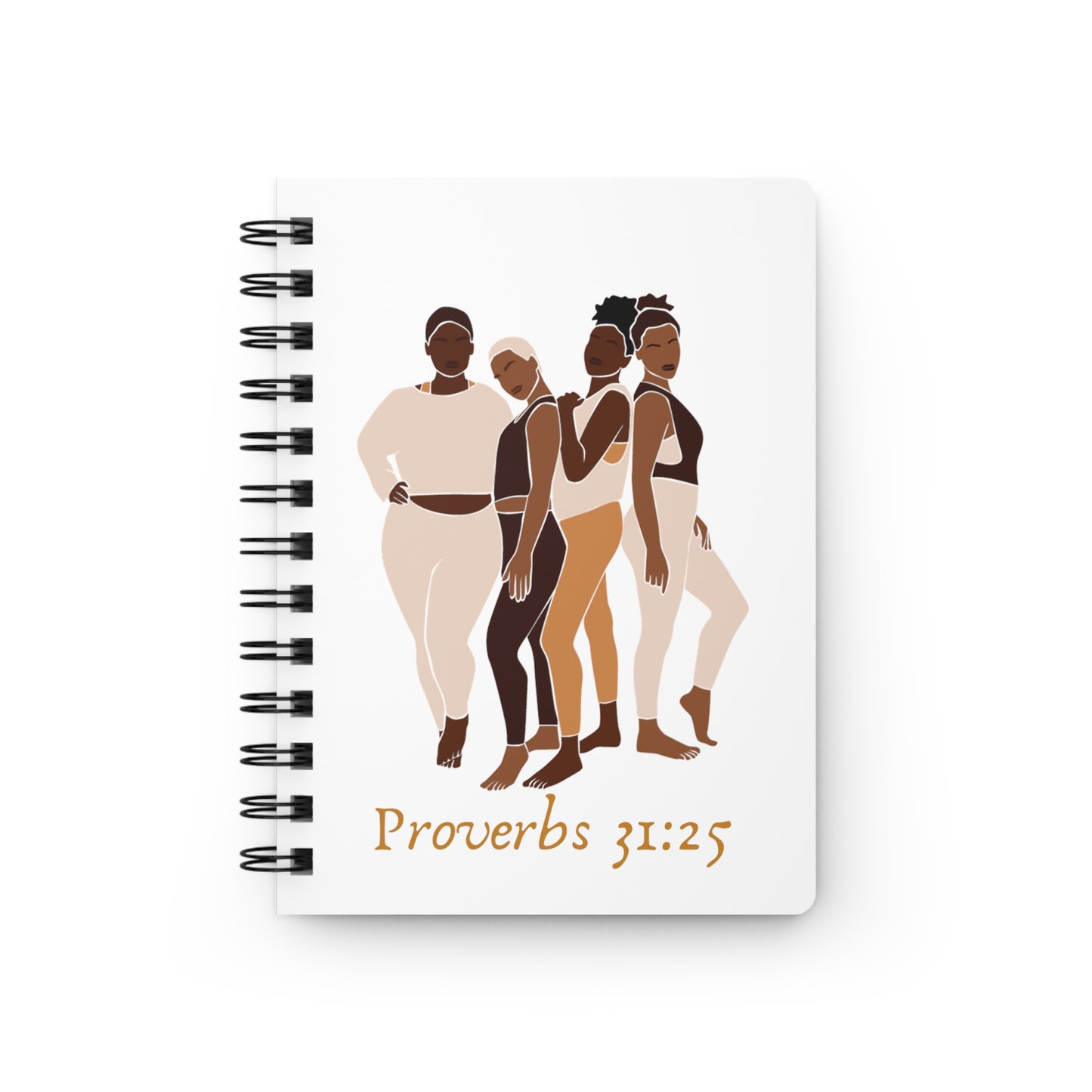 ✨📖 Proverbs 31:25 Women's Spiral Journal - Unveiling Strength & Grace Spiral Bound Journal