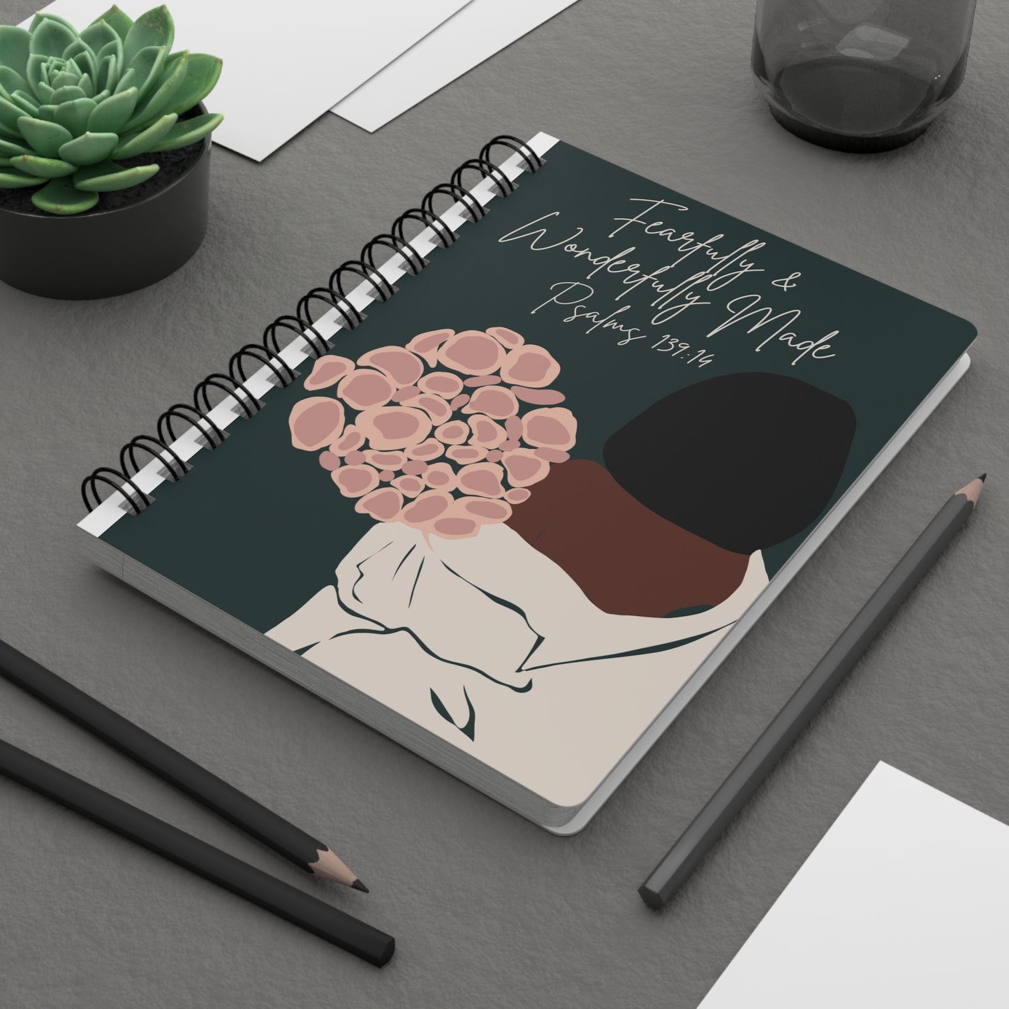 Fearfully and Wonderfully Made Psalms 139:14 Spiral Bound Journal