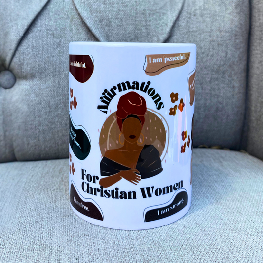 Affirmations For Christian Women Mug 150z