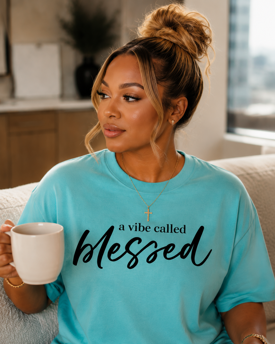 A Vibe Called Blessed Crewneck Unisex Tee