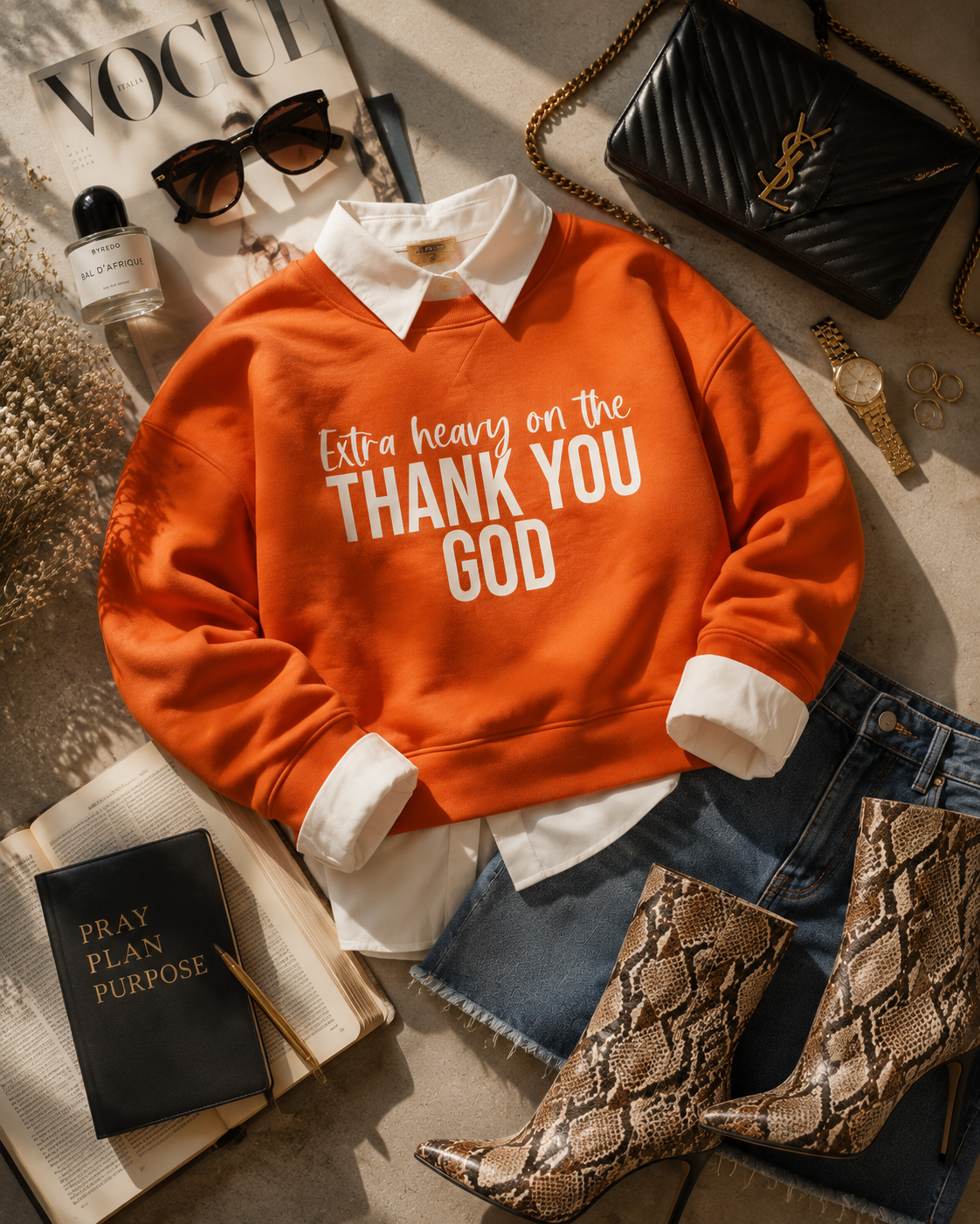 Extra Heavy On The Thank You God Sweatshirt