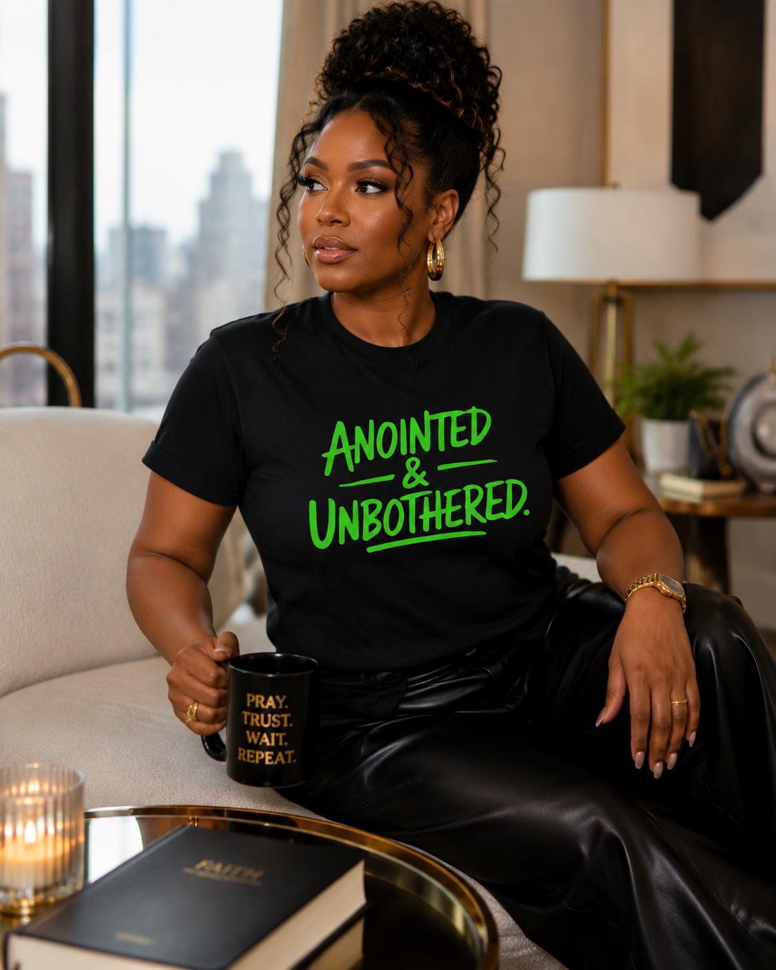 Anointed & Unbothered – Comfort Colors® Faith Tee