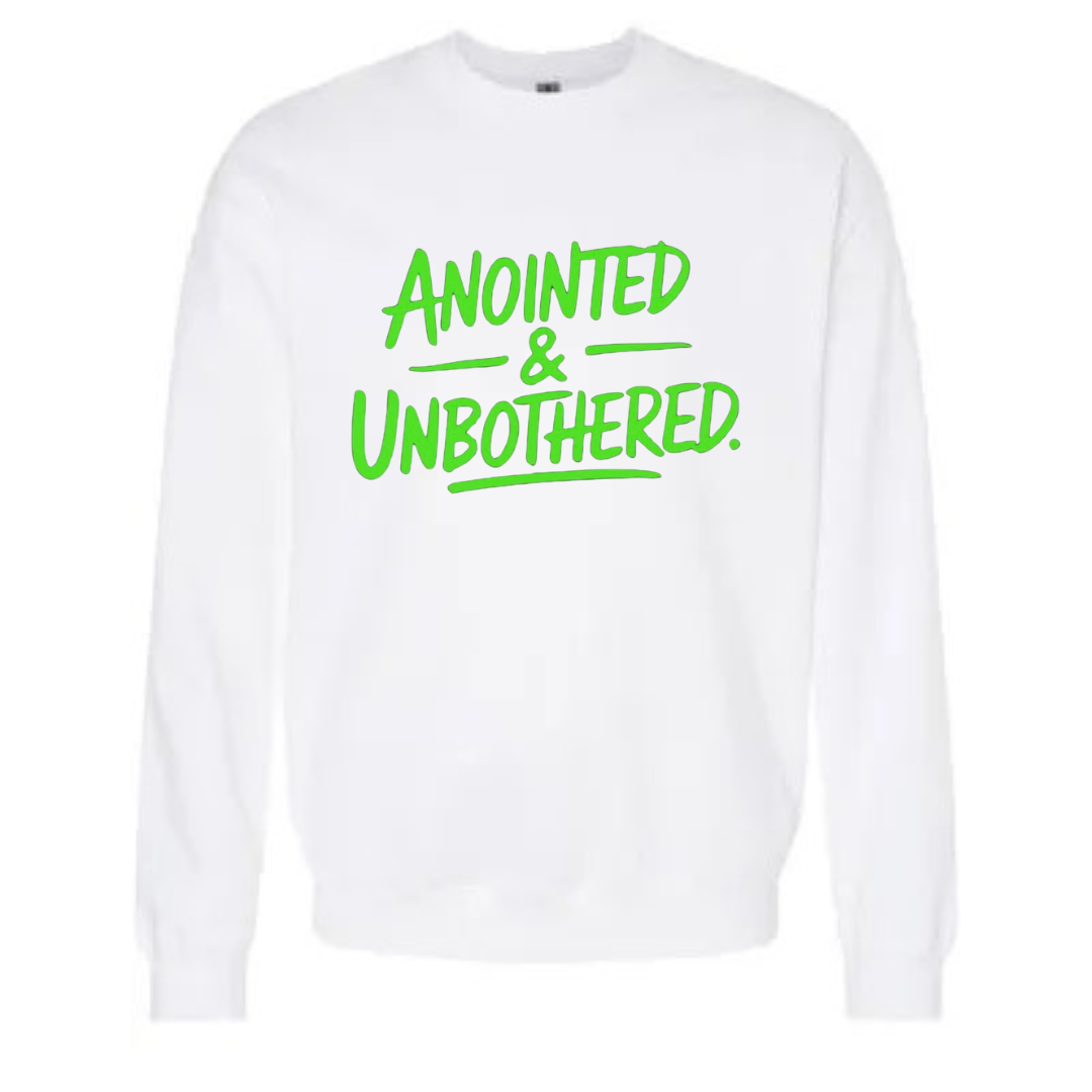 Anointed & Unbothered Faith Sweatshirt Christian Woman Bold Style