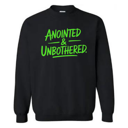 Anointed & Unbothered Faith Sweatshirt Christian Woman Bold Style