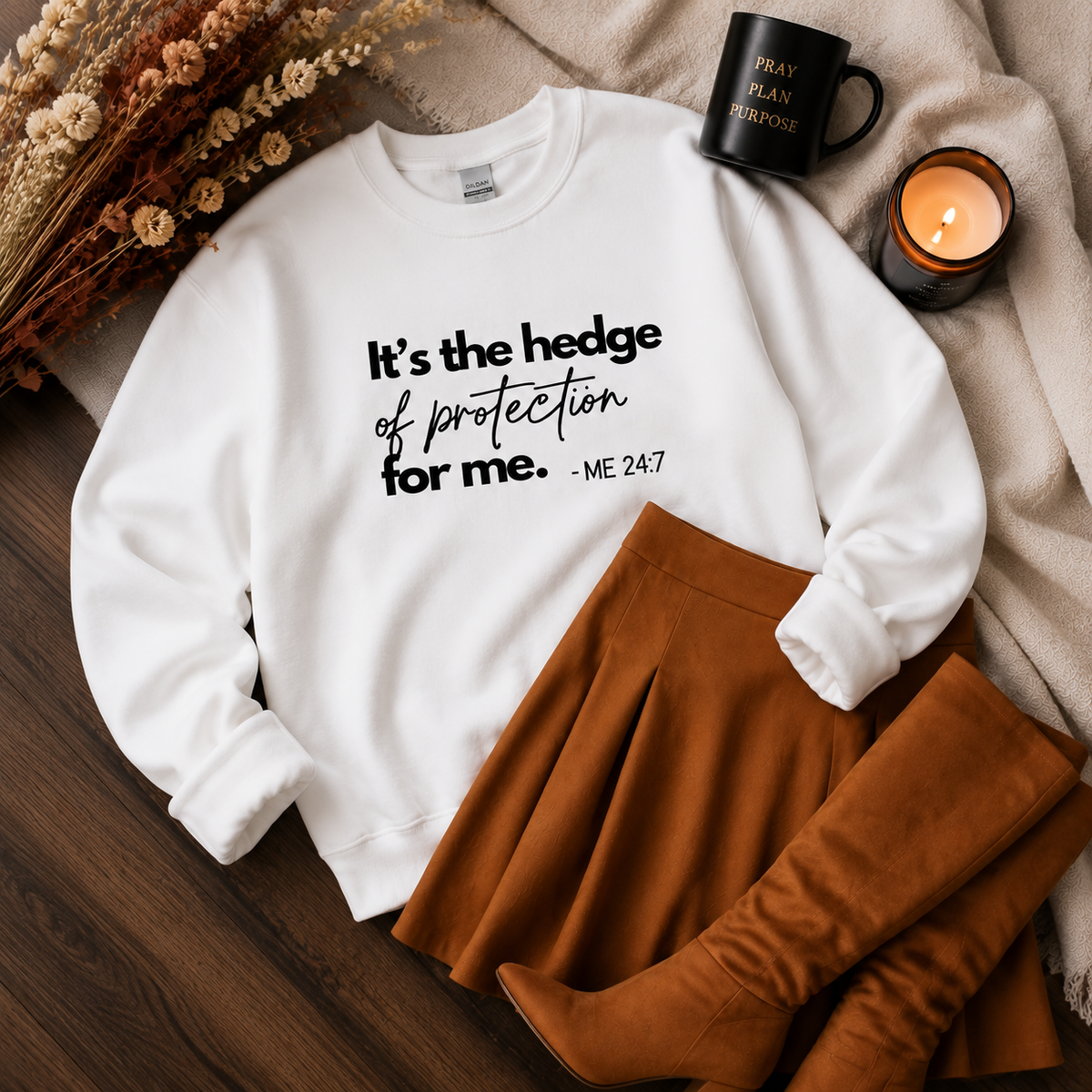God’s Protection Unisex Crewneck Sweatshirt