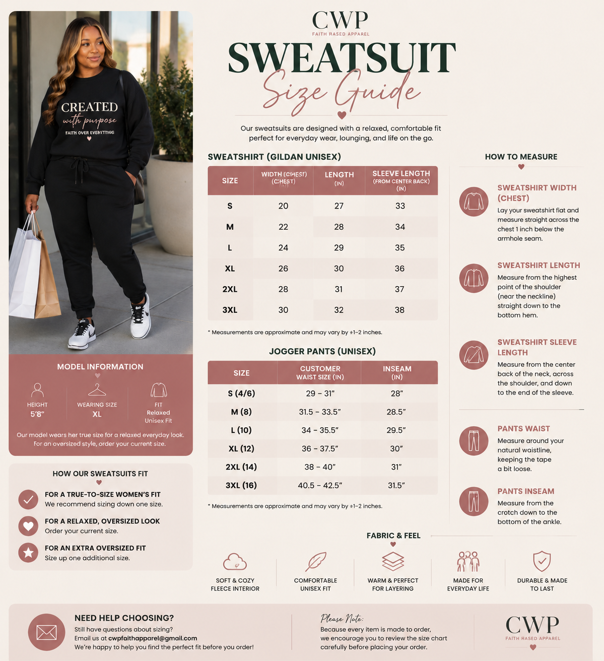 Long Story Short, Greater Is My Portion™ Sweatsuit | Faith-Based Christian Apparel